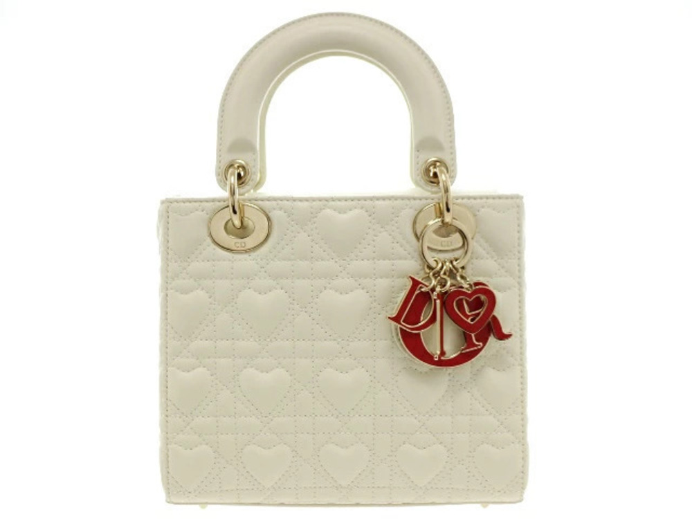Christian Dior handbag My ABCChristian Dior Lady Cannage lambskin Ivory White